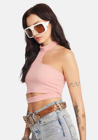 Do The Honors High Neck Halter Top