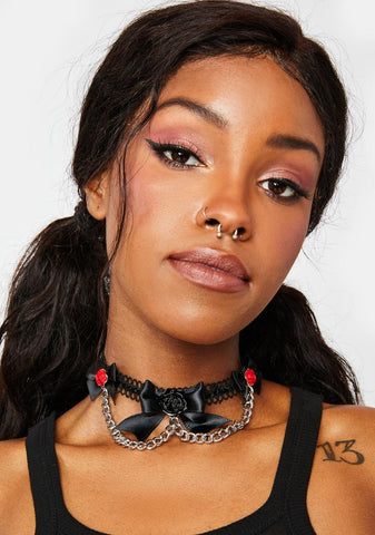 Regret Their Love Bow Choker