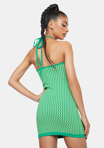 Julep Morning Social Knit Halter Dress