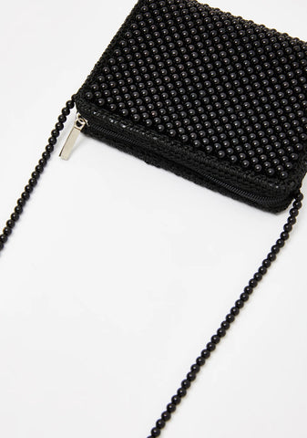 Pearl On Point Beaded Purse