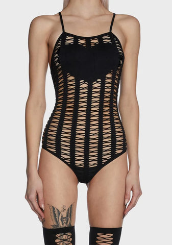 Hardened Heart Fishnet Teddy
