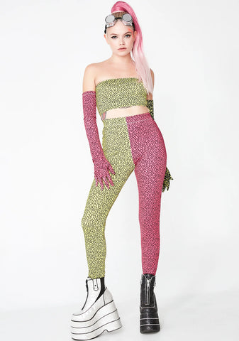 Harsh Lines Colorblock Unisexx Leggings