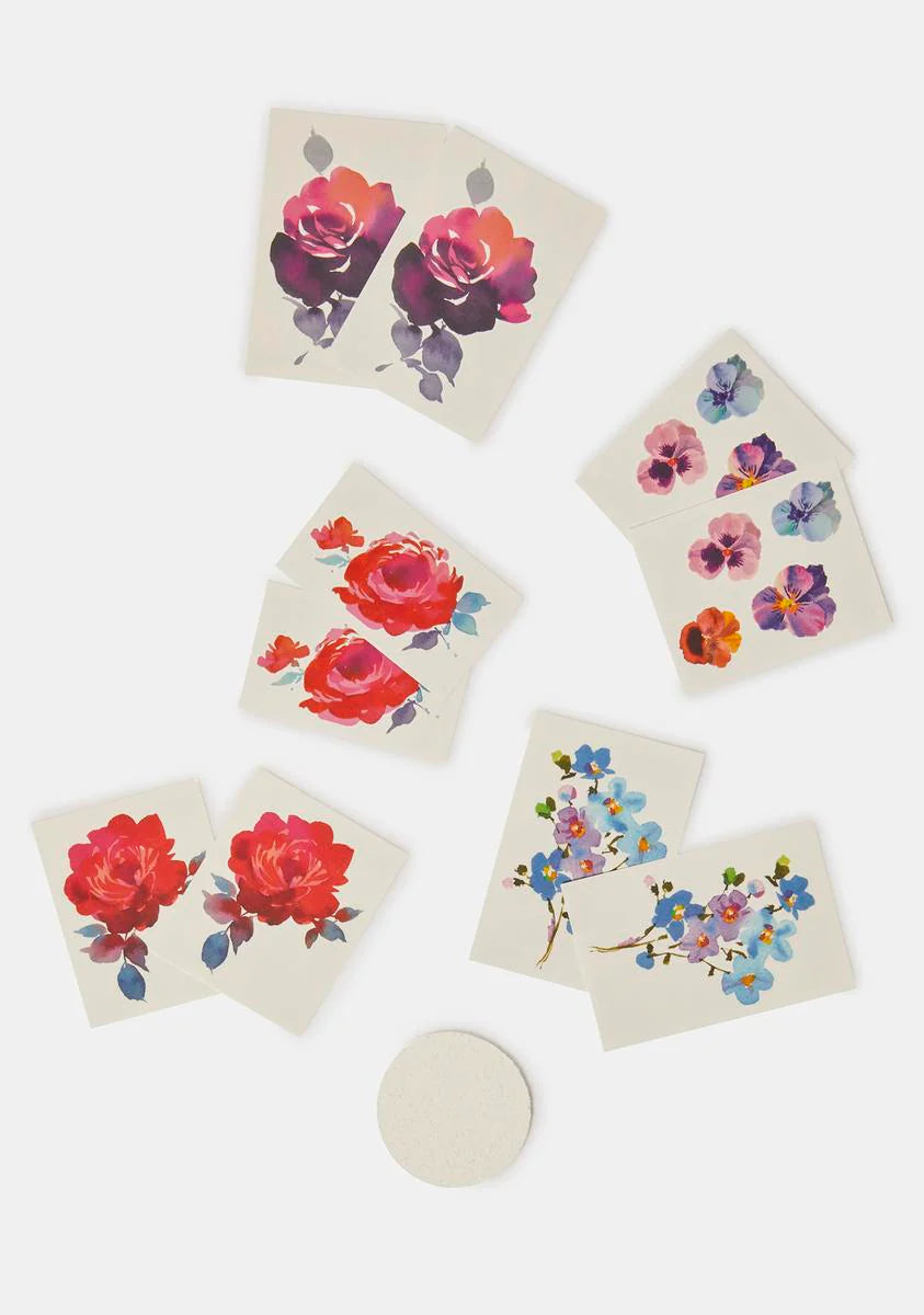 Tiny Floral Tattoo Tin