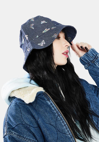 Deep High Above Denim Bucket Hat