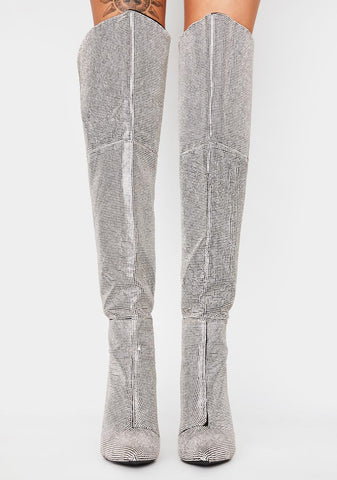 Up And Coming Thigh High Boots