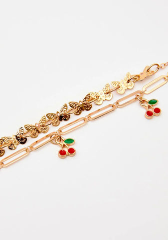 Only Good Times Anklet Set