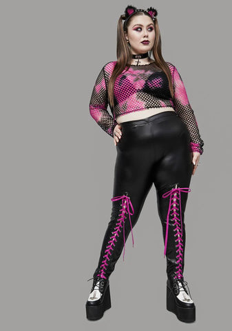 Our Dirty Little Secret Lace Up Leggings