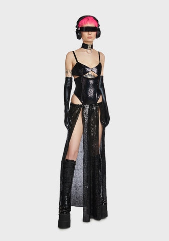 Alien Encounter Sequin Bodysuit