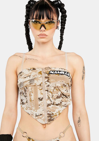 Desert Camo Tactical Bandana Top