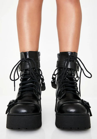 Wicked Command Buckle Boots