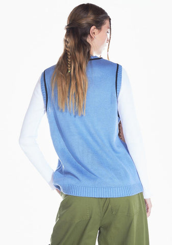 Yay Or Neigh Horse Intarsia Vest