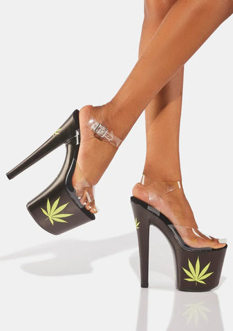 Demi Weed Platform Heels