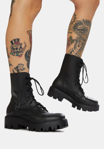 Vinca Vegan Leather Boots