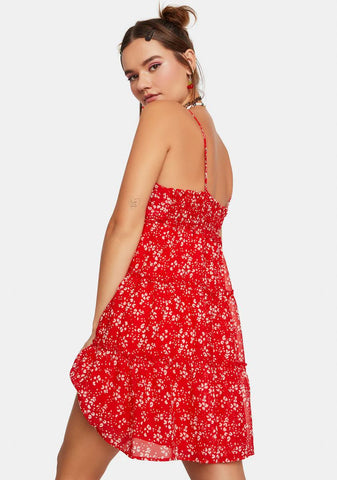 Animal Behavior Babydoll Mini Dress