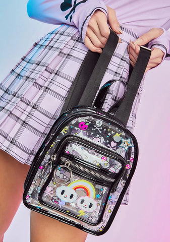 Okie Dokie Clear PVC Mini Backpack