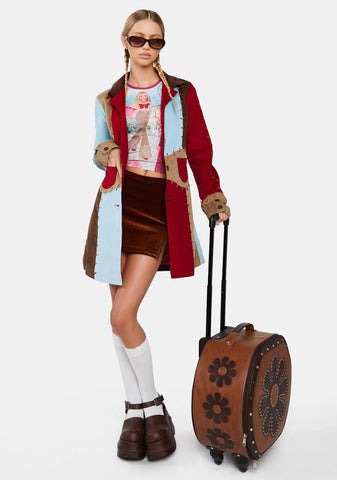 Never Coming Home Colorblock Coat