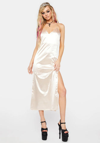 Champagne Guest Of Honor Maxi Dress