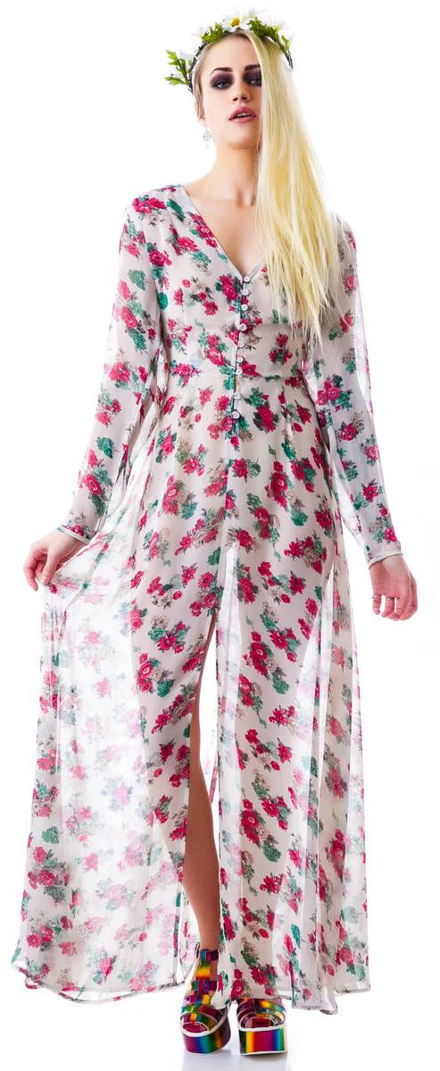 Secret Garden Floral Maxi Dress