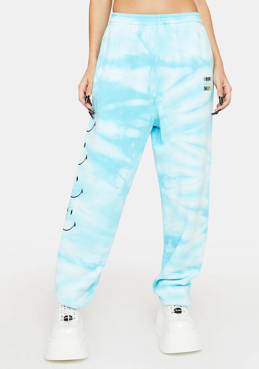 Smiley Embroidered Sweatpants