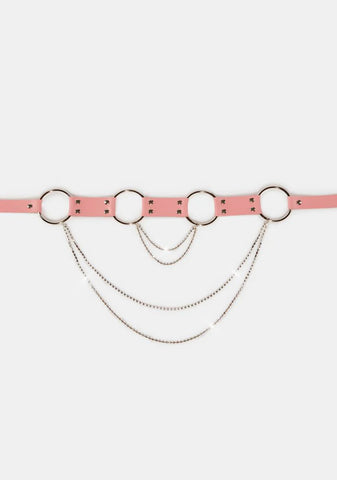 Sweet Hidden Tactics Rhinestone Waist Belt