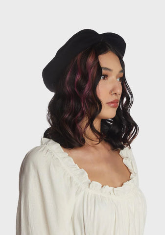 Dark Chivalry Heart Beret