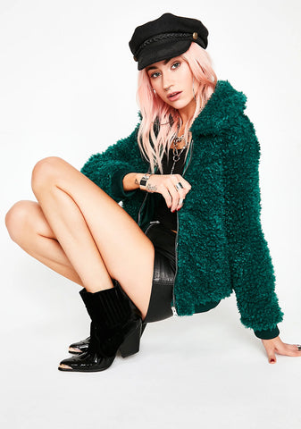 Dank Love Bird Fuzzy Jacket