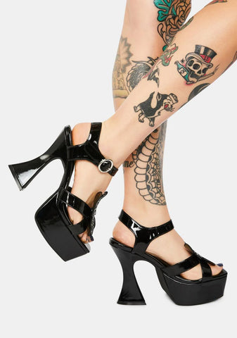 Paradise Awaits Butterfly Platform Sandals