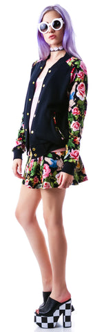 Angelic Rich Floral Athletic Jacket