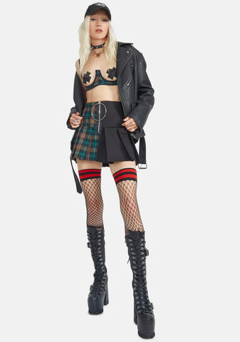 Saved By The Bell Plaid Bra Top