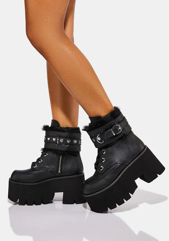 Ashes-57 Platform Ankle Boots