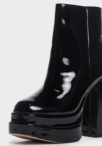 Say Too Much Platform Boots