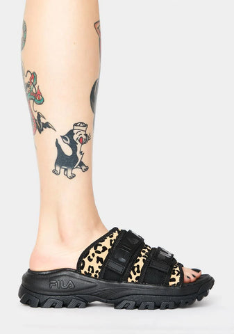 Leopard Outdoor Buckle Slides