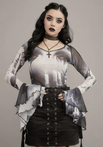 Tragic Accident Printed Blouse