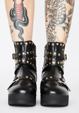 Welcome Insanity Studded Boots