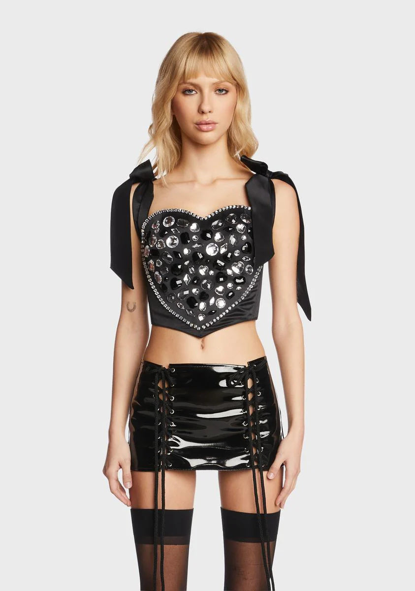 Dark Dazzle Me Corset Top