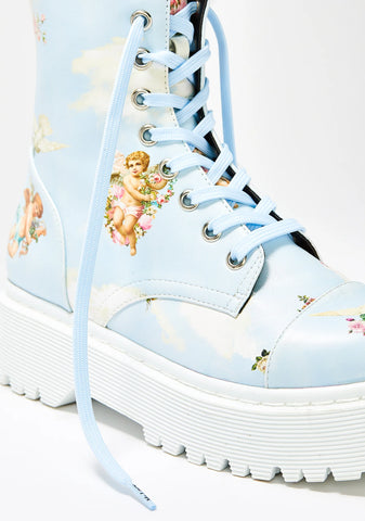 Pastel Baby Blue Laces