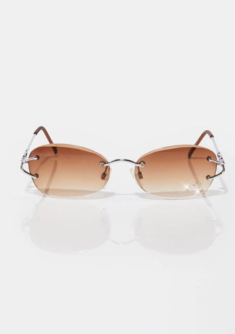 Dolly Amber Heart Sunglasses