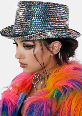 Impossible Dream Rhinestone Top Hat