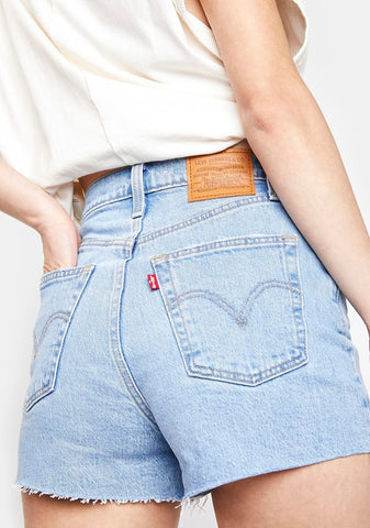 Tango Bleach Ribcage Denim Shorts