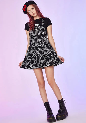 Shadow Dimension Pinafore Dress