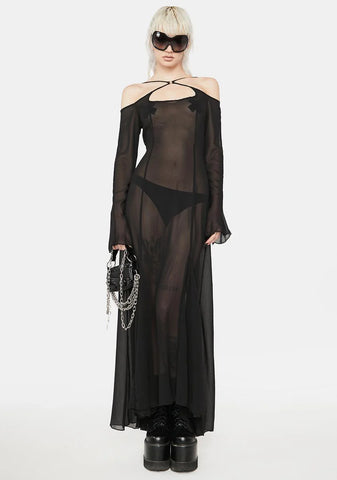 Blackout Leave You Wondering Maxi Dress