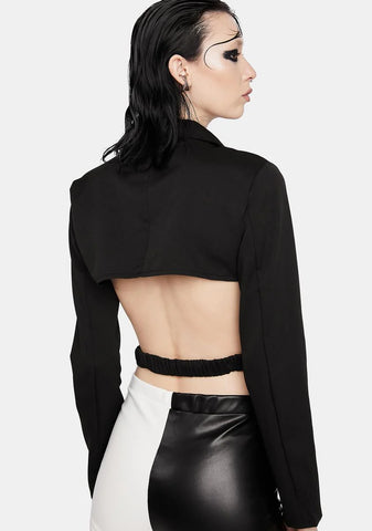 License To Thrill Cut Out Blazer