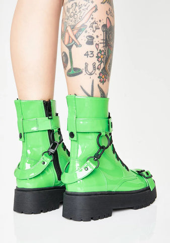 Atomic Slime Combat Boots