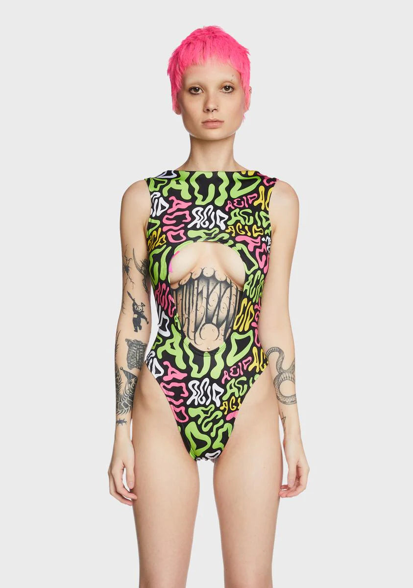 Acid Aria Cut Out Bodysuit
