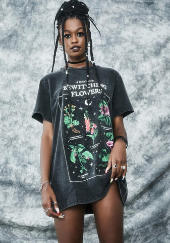 Essential Herbs Oversized Graphic Tee