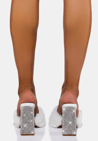 Silver Pretty In Bling Heels