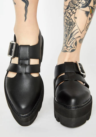 Big Buckle Dino Lug Sandals