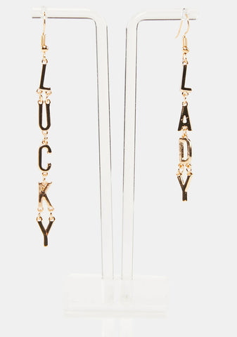 Push Your Luck Drop Earrings
