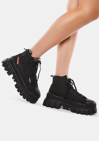 Black Revolt Hi Tx Platform Sneakers