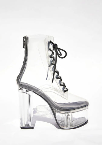 Shibuya Crossing Clear Boots